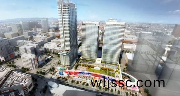 三思(si)3500平方米戶外LED屏在美國西岸再造一箇“時